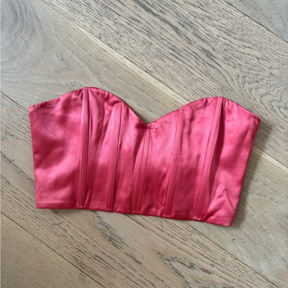 Backgrounde NYC Silk Corset Top